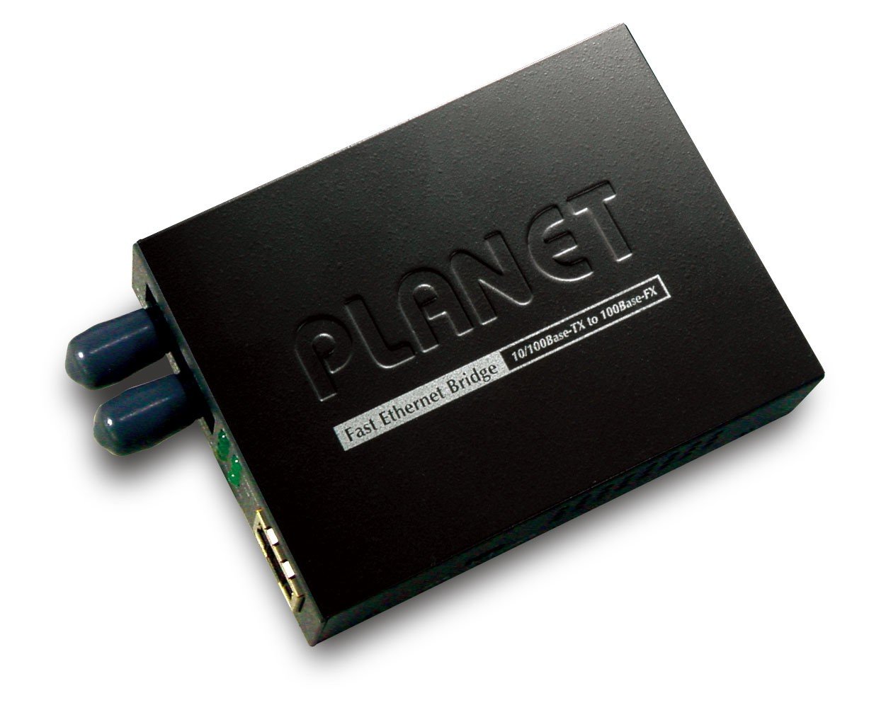 PLANET FT-801 convertisseur de support réseau 100 Mbit/s 1310 nm Multimode Noir