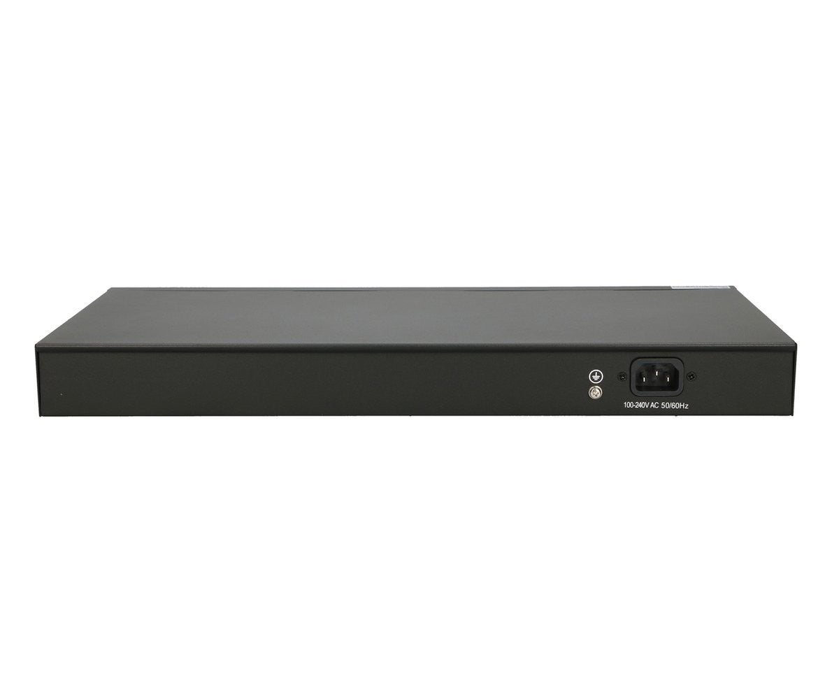 Extralink EX.3807 commutateur réseau Géré L2 Gigabit Ethernet (10/100/1000) Connexion Ethernet, supportant l'alimentation via ce port (PoE) 1U Noir, Gris