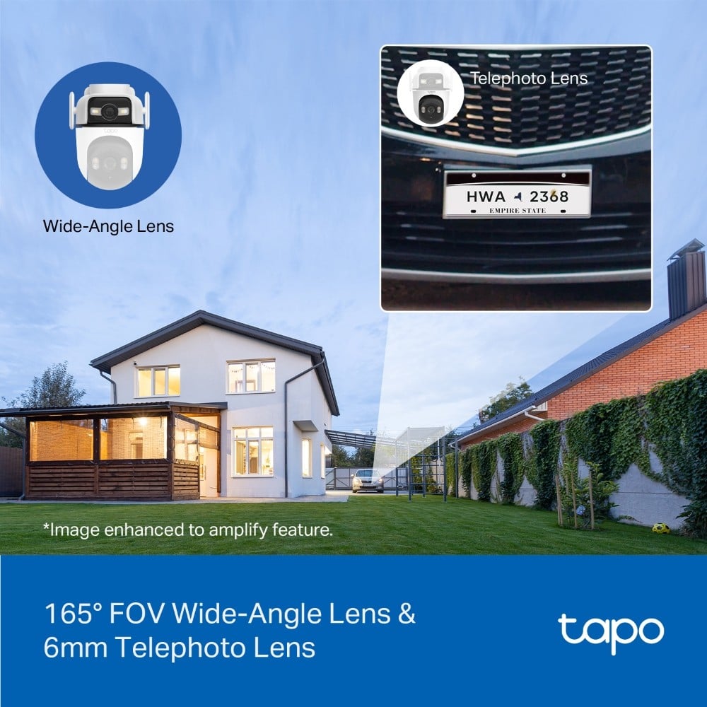 TP-Link Tapo C545D Sphérique Caméra de sécurité IP Extérieure 2304 x 1296 pixels Plafond/Mur/Poteau