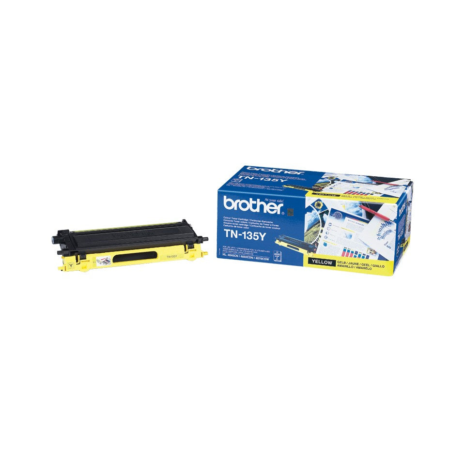 BROTHER TN-135 cartouche de toner jaune haute capacité 4.000 pages pack de 1