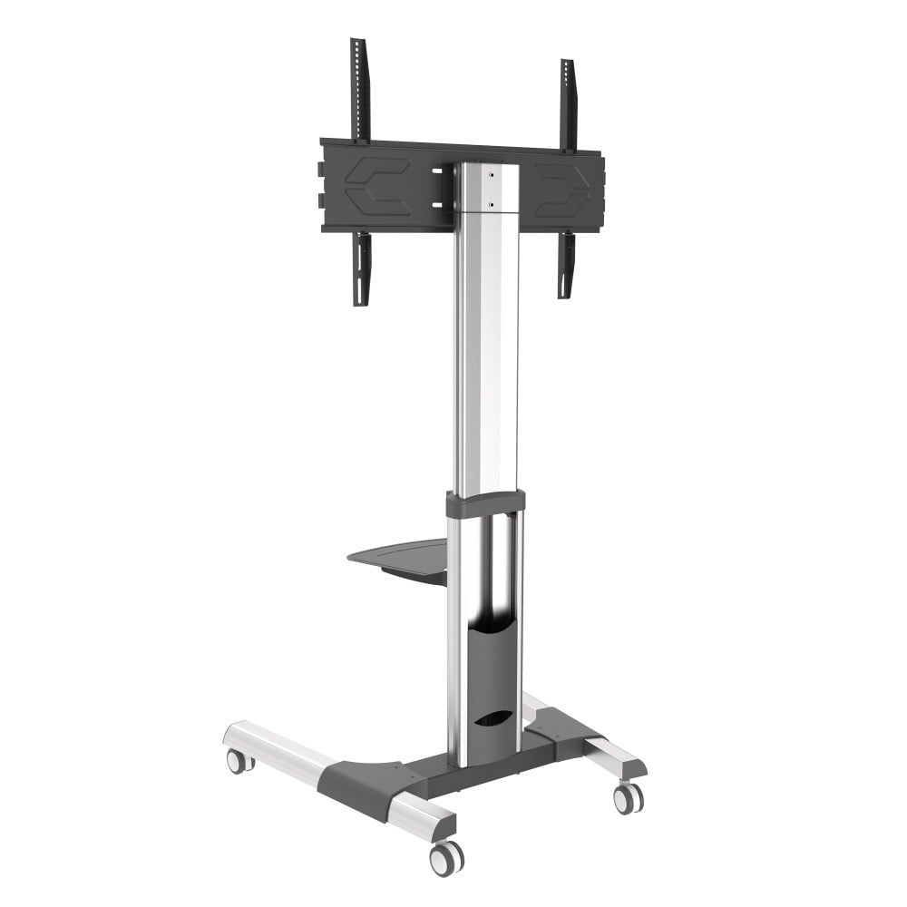 "Techly ICA-TR156 Support TV mobile 50-92"" jusqu'a 70kg étagere AV réglable"