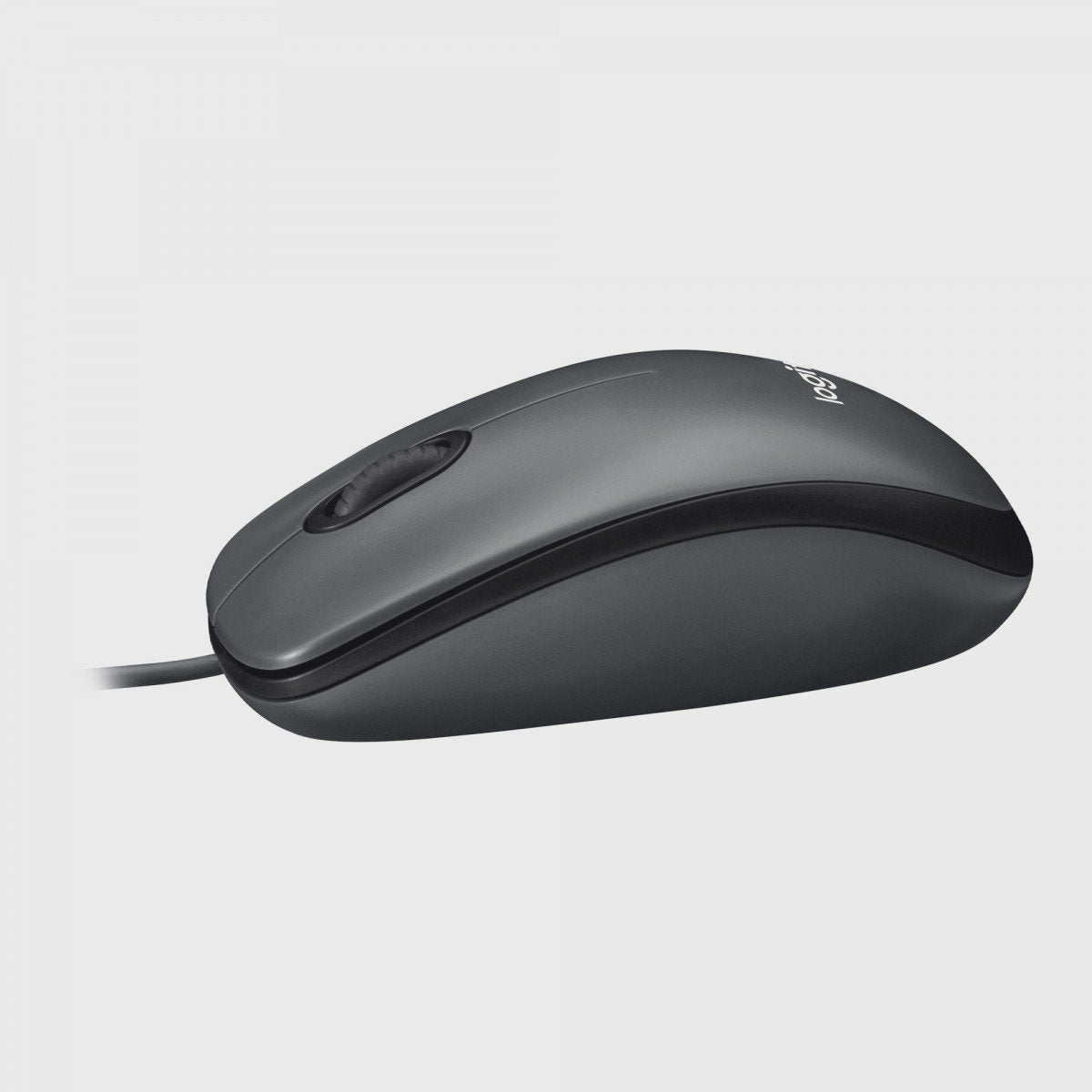 LOGITECH M100 Mouse full size right and left-handed optical 3 buttons wired USB black