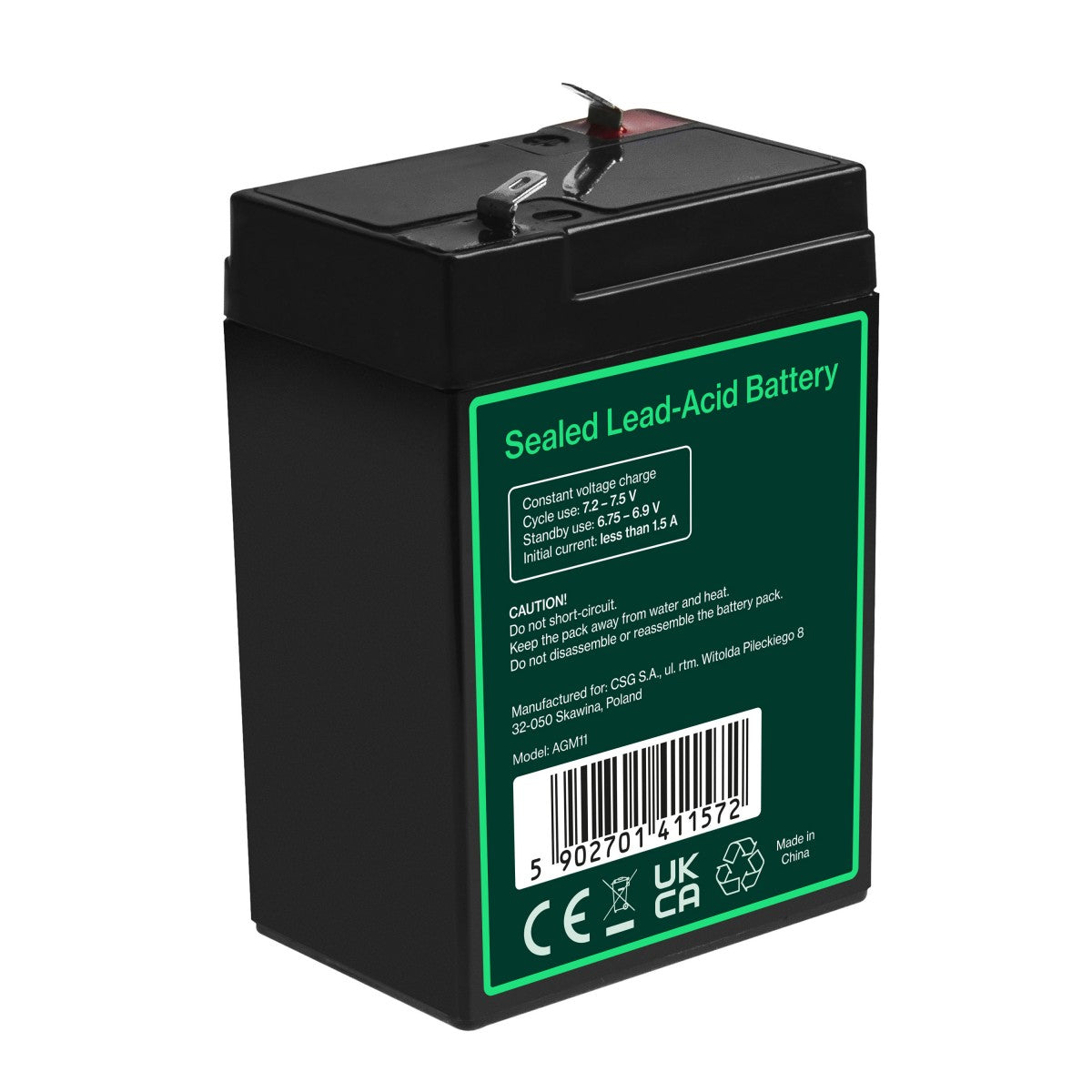 Green Cell AGM11 Batterie de l'onduleur Sealed Lead Acid (VRLA) 6 V 5 Ah