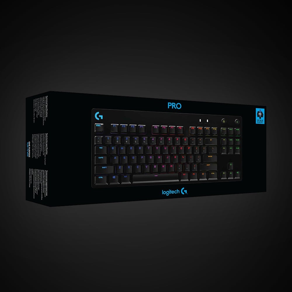 Logitech G PRO clavier Gaming USB QWERTY US International Noir
