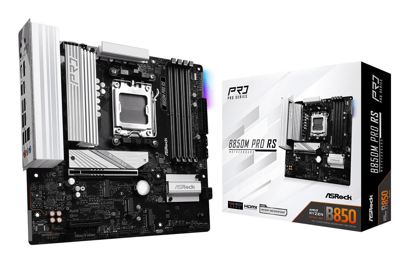 Carte mere ASRock B850M Pro RS pour processeurs AMD Ryzen 7000 avec support DDR5