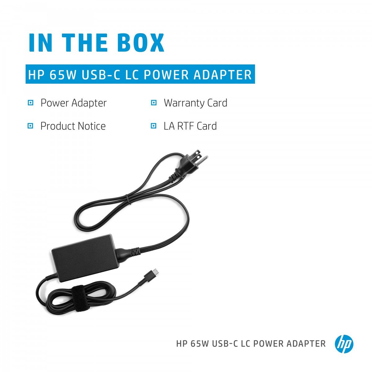 HP 65W USB-C LC Power Adapter EMEA - Euro plug