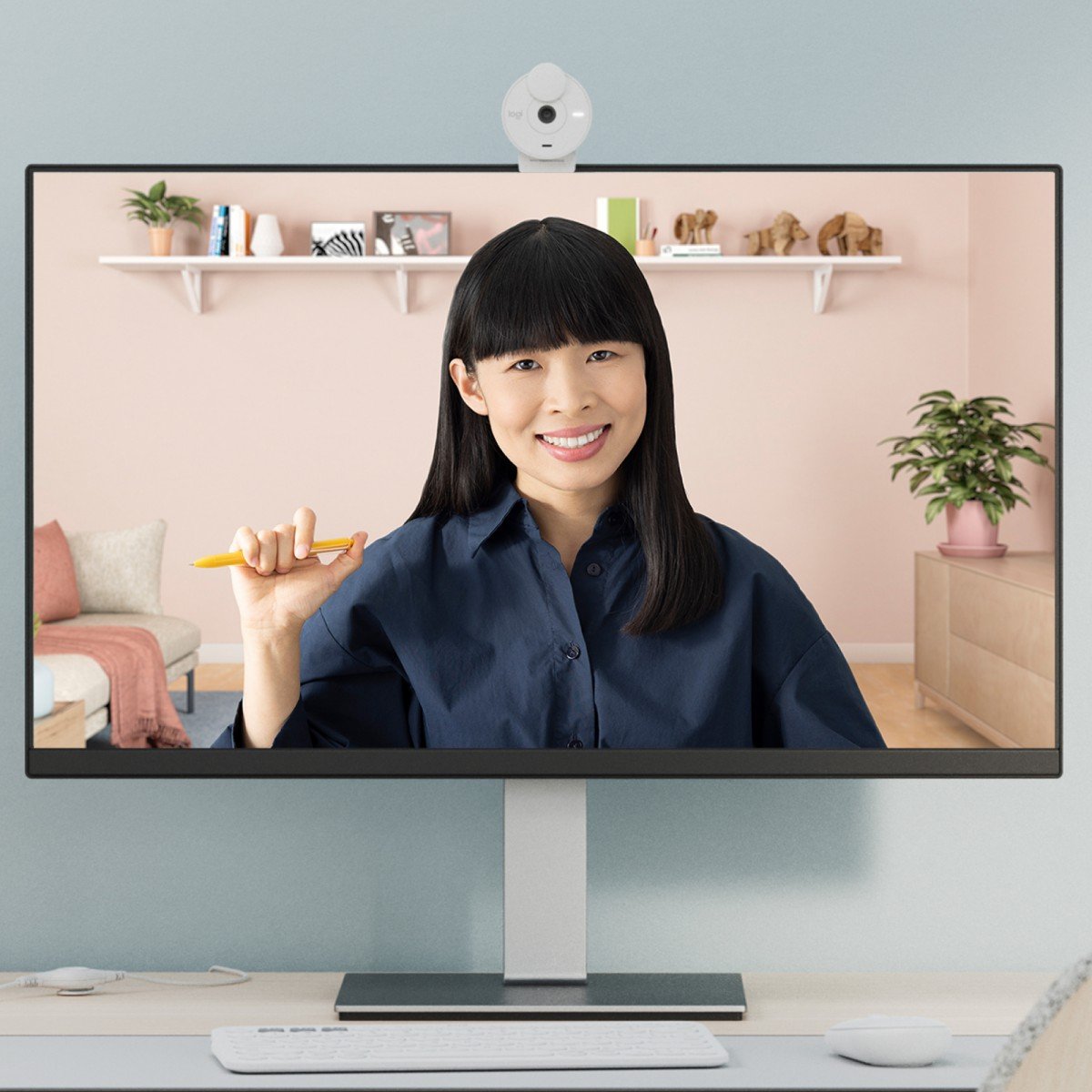 LOGITECH BRIO 300 Webcam colour 2 MP 1920 x 1080 720p 1080p audio USB-C