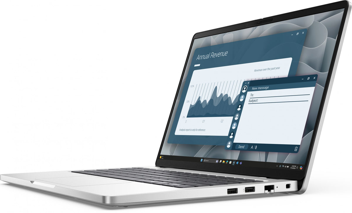 "DELL Pro 14 PC14255 Copilot+ PC AMD Ryzen AI 7 PRO 350 Laptop 35.6 cm (14"") Full HD+ 16 GB DDR5-SDRAM 512 GB SSD Wi-Fi 6E (802.11ax) Windows 11 Pro German Plati"