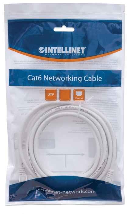 Intellinet Cat6 UTP câble de réseau Blanc 5 m