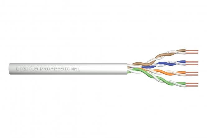 CAT 5e U-UTP installation cable, 100 MHz Eca (PVC), AWG 24/1, 50 m, sx, grey
