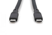 Câble de connexion en silicone USB-C vers USB-C, USB 4 Gen3 40G 8K60Hz 240W, 0,5 m, noir