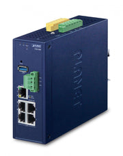 Planet IVR-300 Commutateur DIN-Rail Métallique RS-485 Industriel a 5 Ports