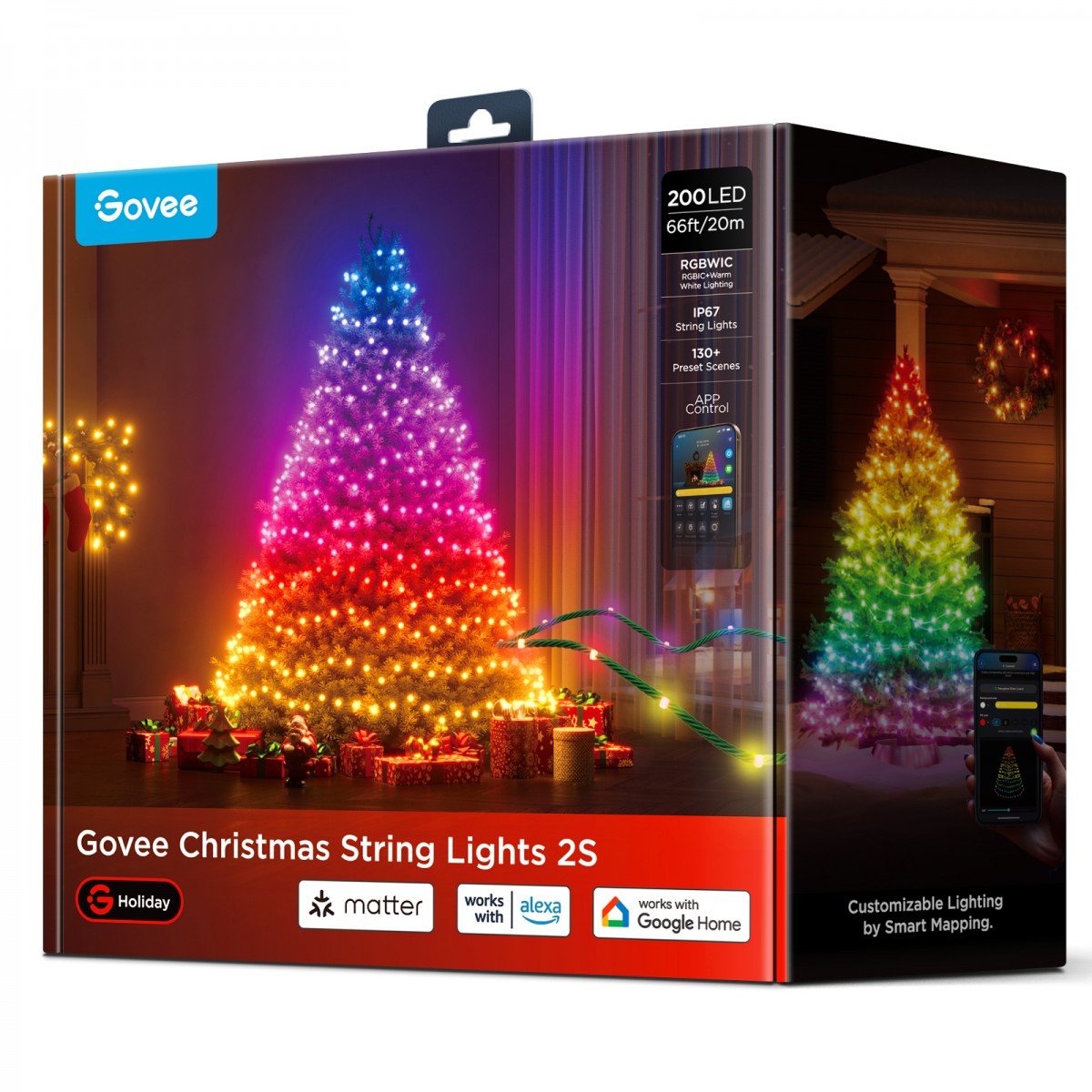 Govee H80C4C42 Guirlandes lumineuses de Noël 2S 20m