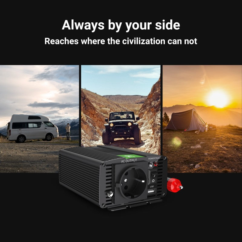 Green Cell Voltage Car Inverter 12V to 230V 300W/600W Pure sine wave