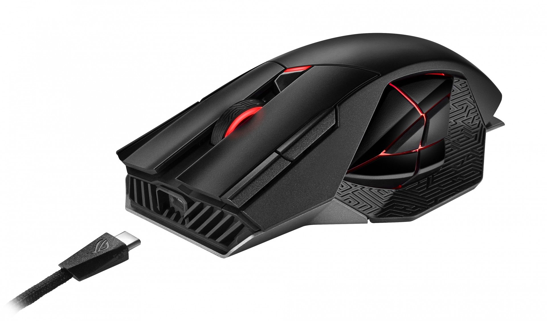 ASUS ROG Spatha X souris Gaming Droitier RF Wireless + USB Type-C Optique 19000 DPI