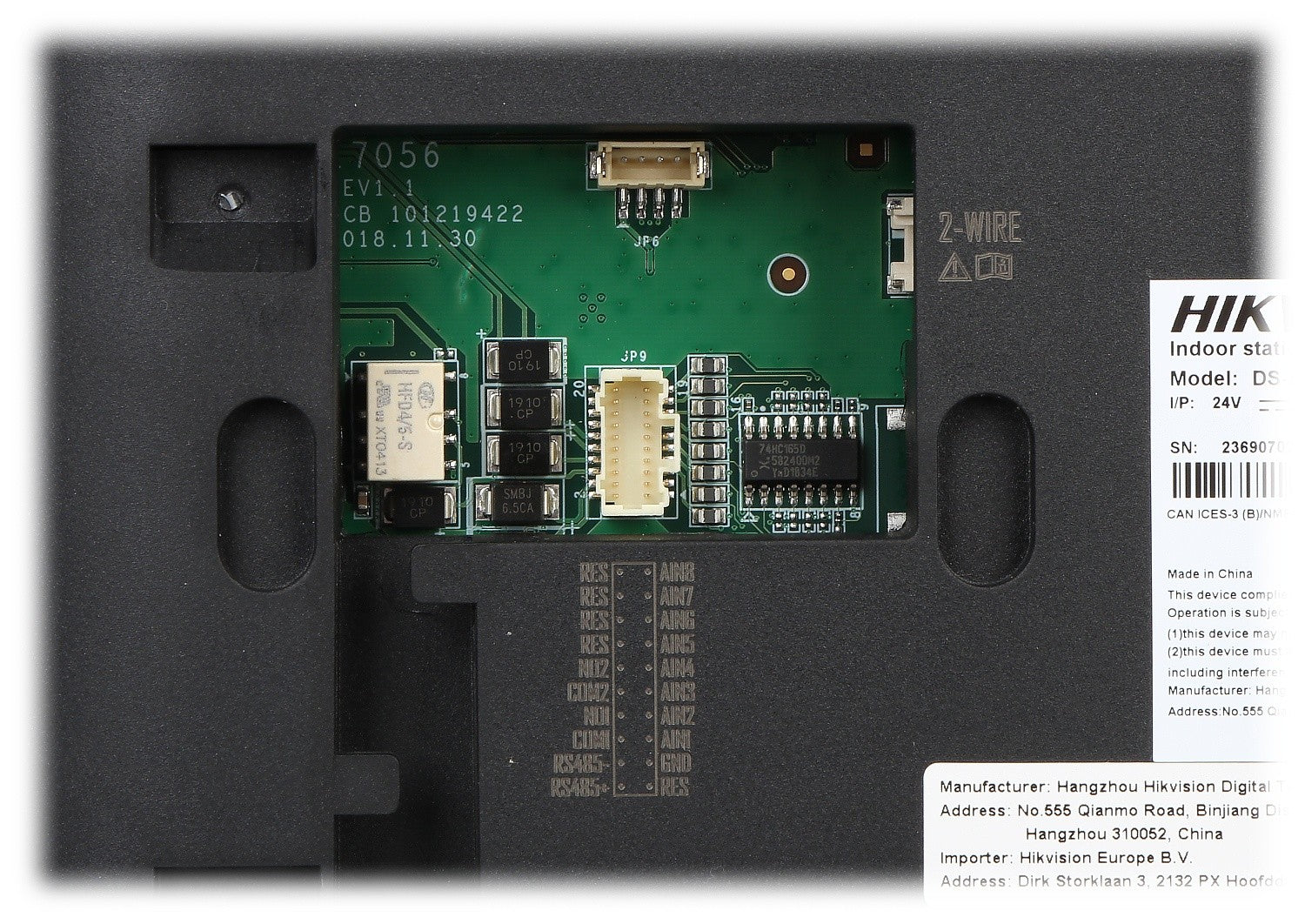 Hikvision DS-KH6320Y-WTE2 Stations intérieures a deux fils