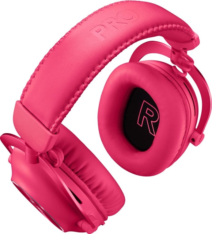 LOGITECH G Pro X 2 Headset full size Bluetooth / LIGHTSPEED wireless wired 3.5 mm jack noise isolating magenta