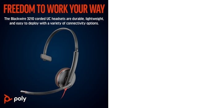 Poly BW 3210 Mono USB-C HS+USB-C/A