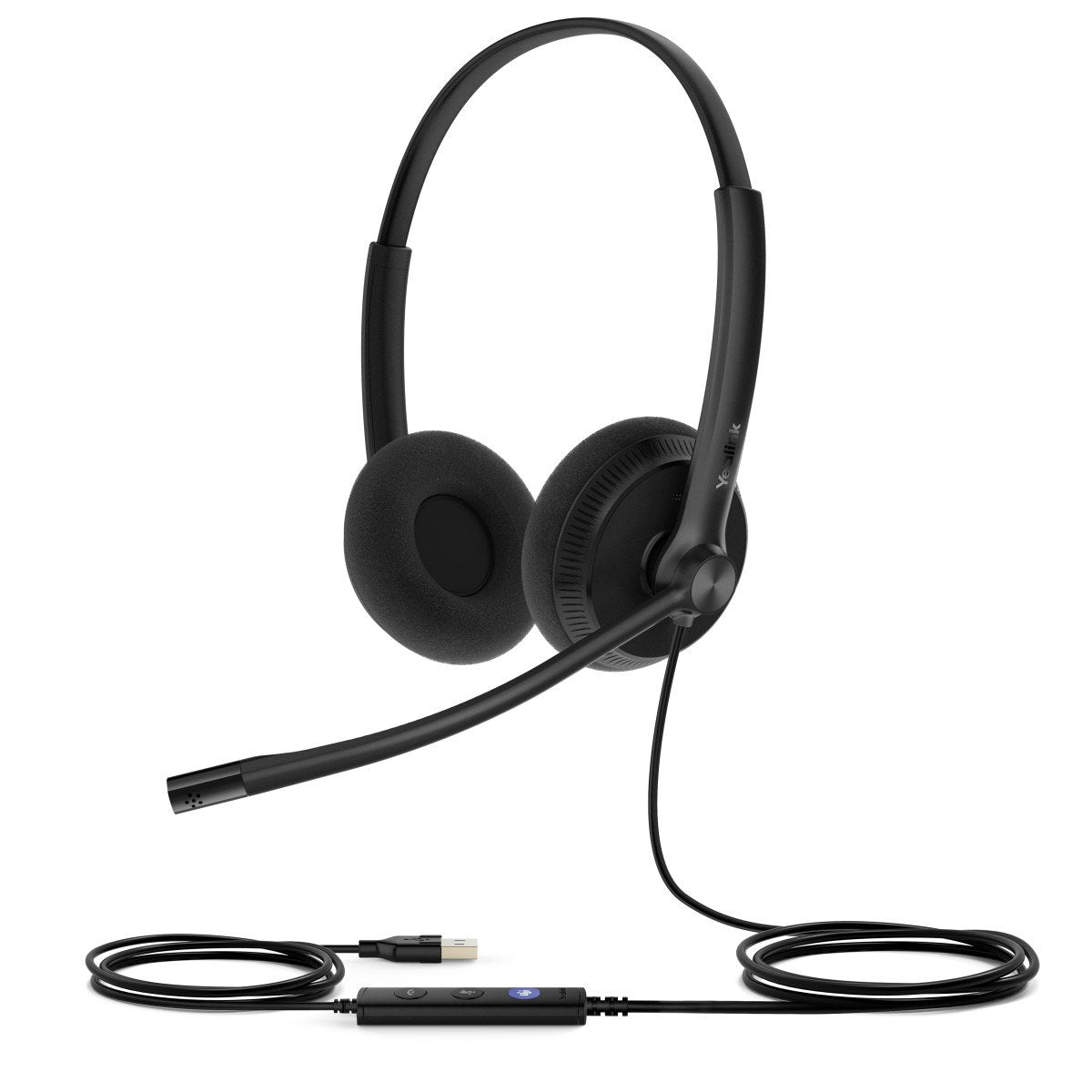 Yealink UH34 Lite Dual Teams Avec fil Arceau Bureau/Centre d'appels USB Type-A Noir