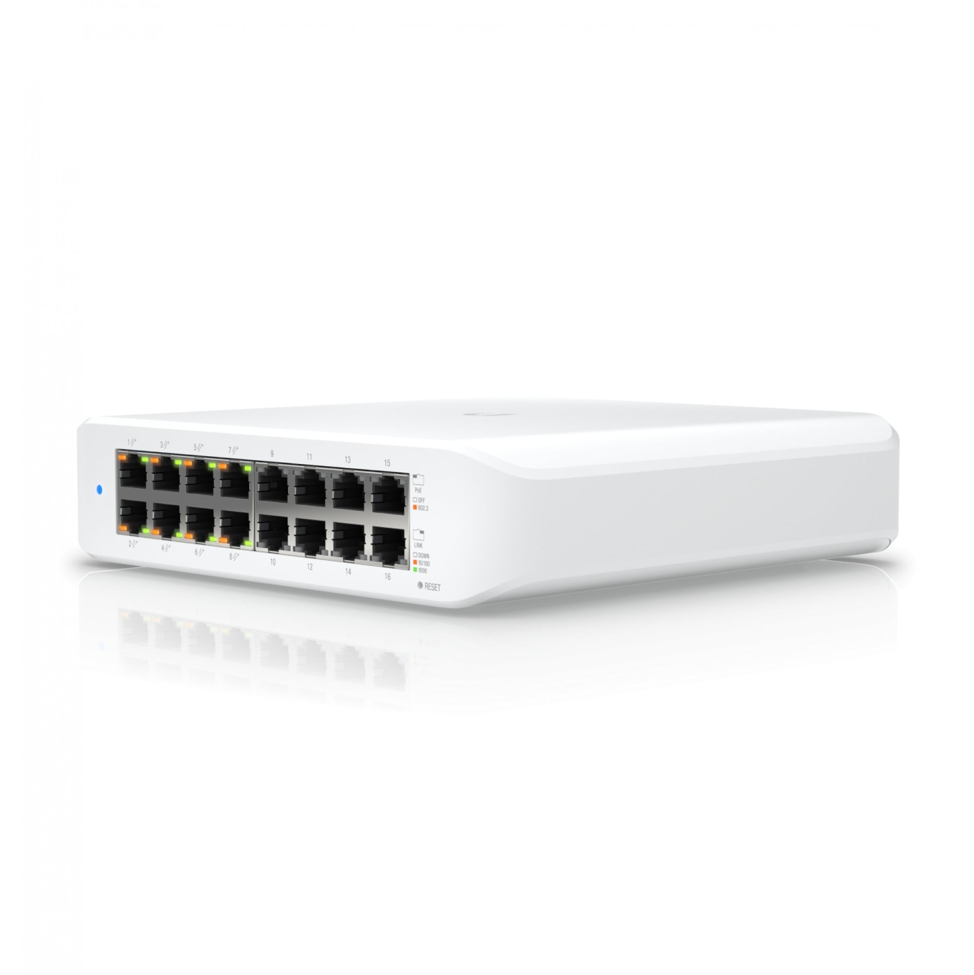 Ubiquiti USW-LITE-16-POE Networks UniFi Switch Lite 16 PoE L2 Gigabit Ethernet (10/100/1000) Connexion Ethernet, supportant l'alimentation via ce port (PoE) Bla