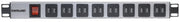 Intellinet 164580 unité de distribution d'énergie 1U Bleu, Gris