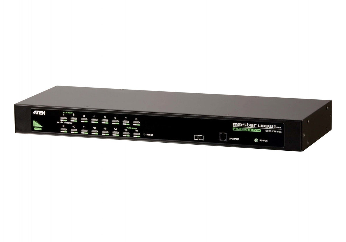 ATEN CS1316-AT-G commutateur écran, clavier et souris Grille de montage Noir