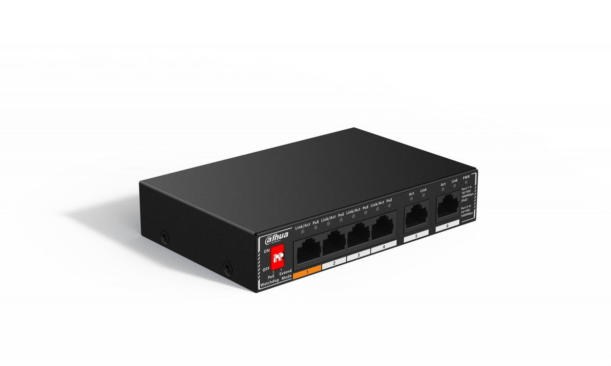 Dahua SG1006P Switch PoE Gigabit Non-Géré 6 Ports avec 4 Ports PoE