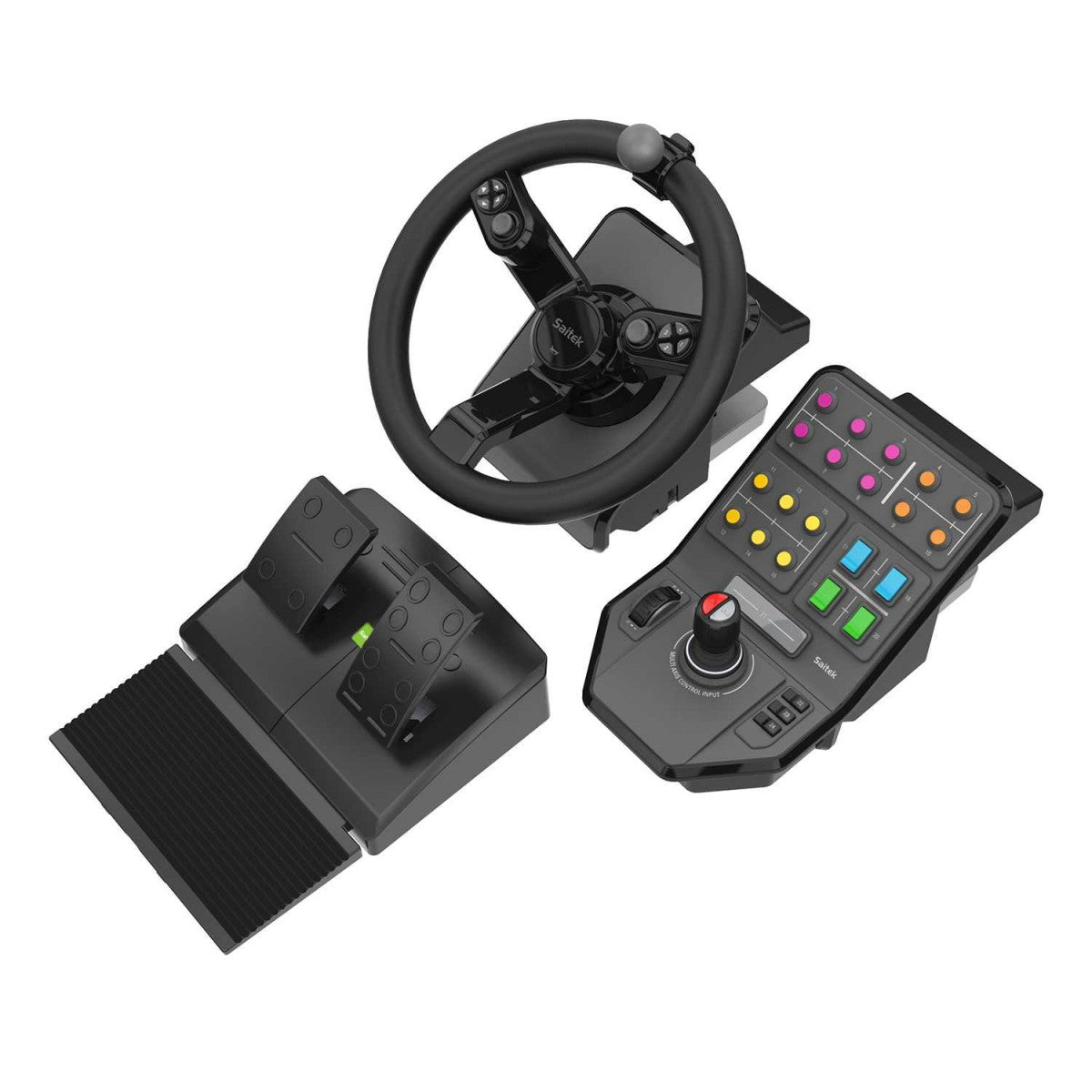 LOGITECH Heavy Equipment G-Series wheel and pedals set wired for PC