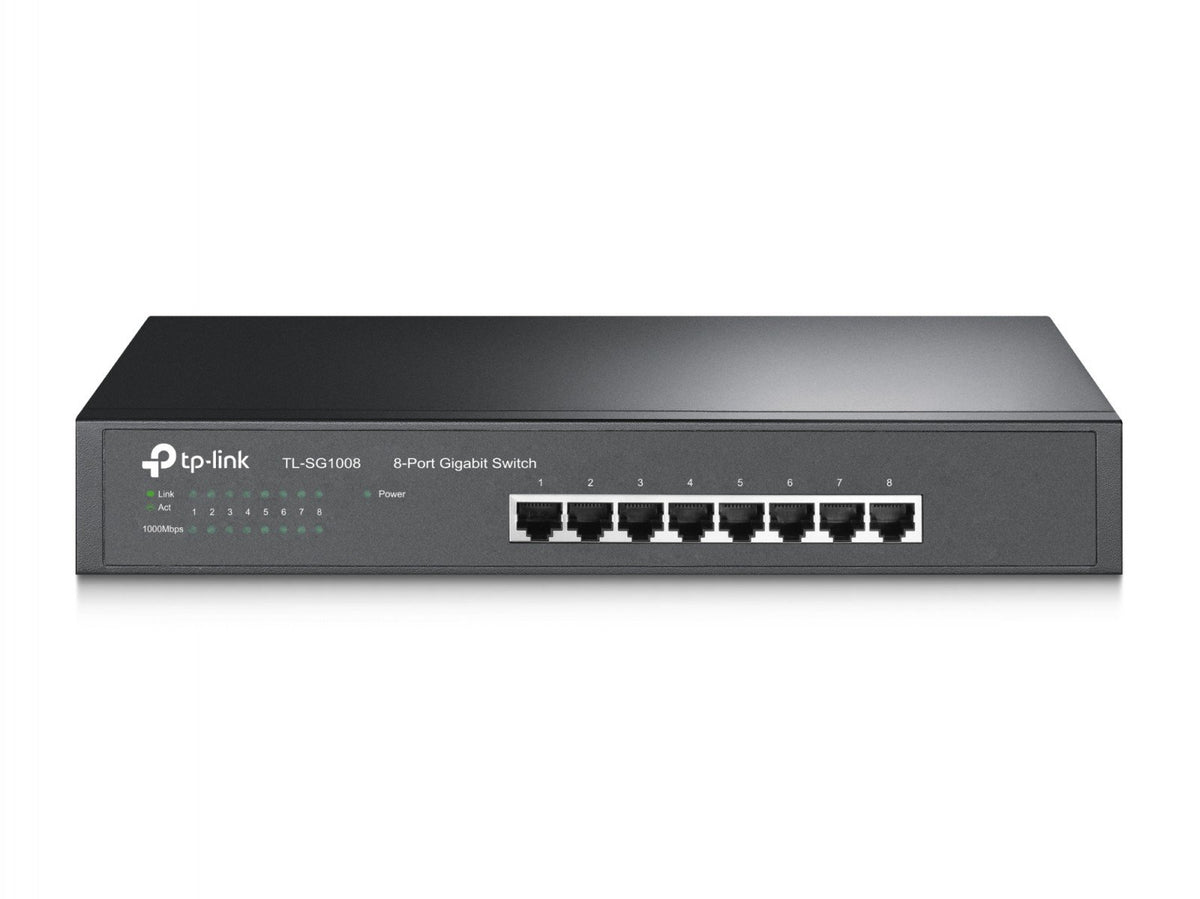 TP-Link TL-SG1008 commutateur réseau Non-géré Gigabit Ethernet (10/100/1000) Noir