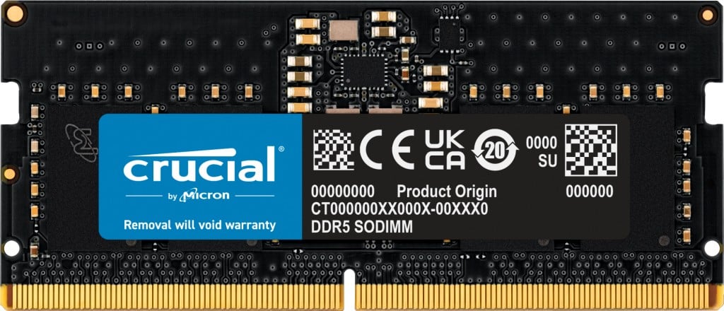 Module de mémoire Crucial CT8G56C46S5T 8 Go 1 x 8 Go DDR5 ECC