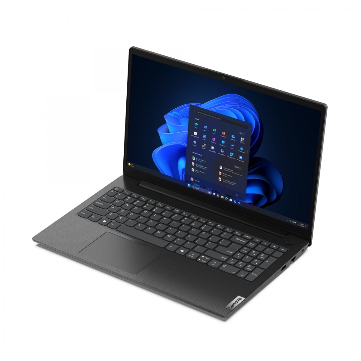 "Lenovo V15 G6 ARP AMD Ryzen™ 5 150 Ordinateur portable 39,6 cm (15.6"") Full HD 8 Go DDR5-SDRAM 256 Go SSD Wi-Fi 6 (802.11ax) Windows 11 Pro Allemand Noir"