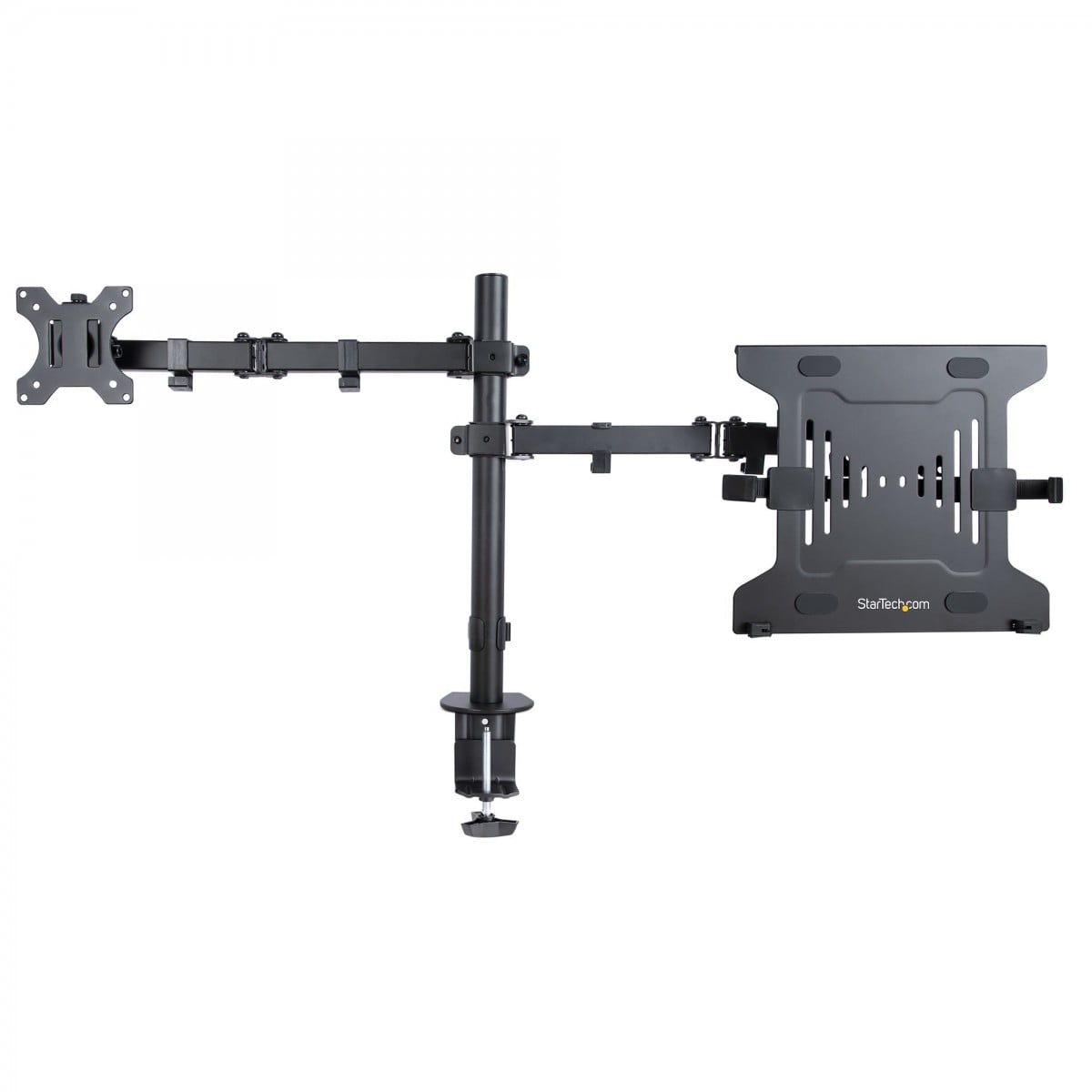 Monitor Arm with Laptop Tray Adjustable