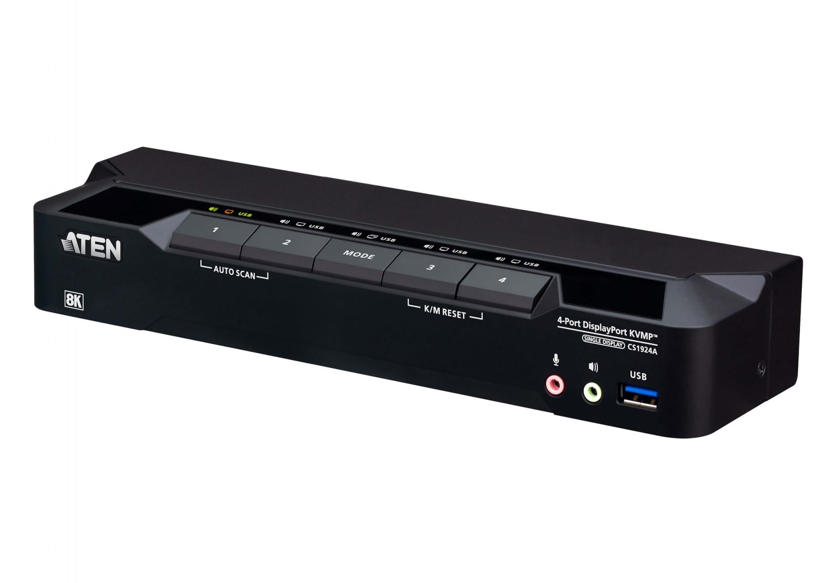 Aten CS1924A-AT-G 4-Port USB 3.0 8K ÉcranPort KVMP. Sw