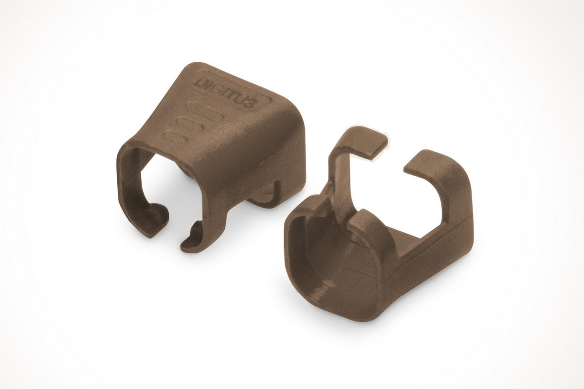 Clip coloré pour fiche RJ45, marron, paquet de 100