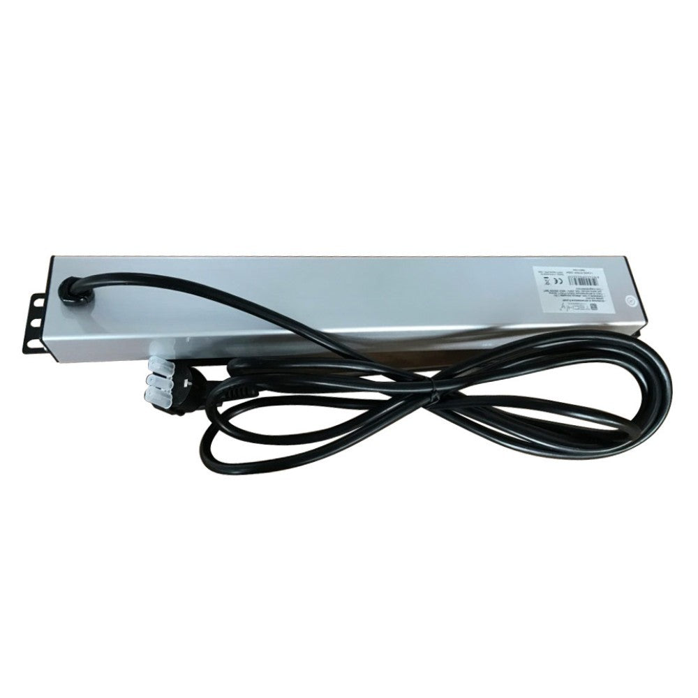 Techly I-CASE STRIP-16SH Multiprise 19' 1.5U X6 - Prises Schuko