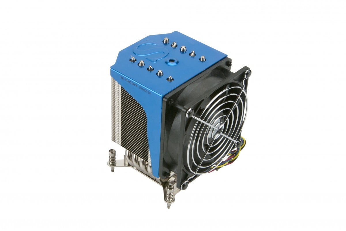 Supermicro SNK-P0051AP4 systeme de refroidissement d’ordinateur Processeur Refroidisseur d'air Noir, Bleu, Métallique, Argent