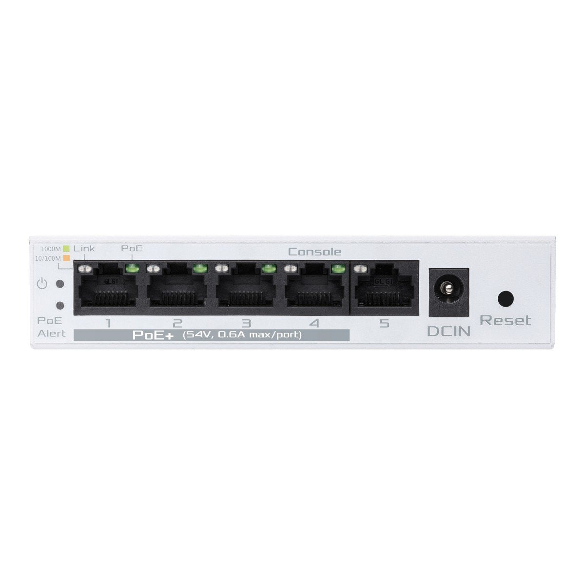 ASUS EBP15 5-Port GbE smart managed PoE+ switch 4 PoE+ ports 60W Supports PoE priority setting