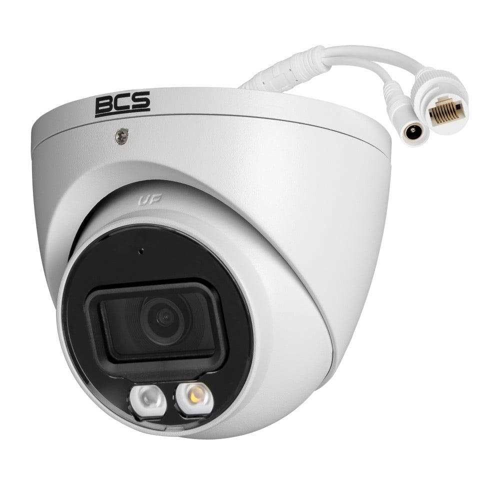 BCS BCS-L-EIP14FCR3L3-Ai1 Caméra dôme IP 4MP avec technologie NightColor et microphone