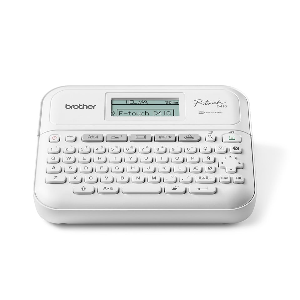 Brother PT-D410VP imprimante pour étiquettes ZINK (Zero-Ink) 180 x 180 DPI Avec fil TZe QWERTY