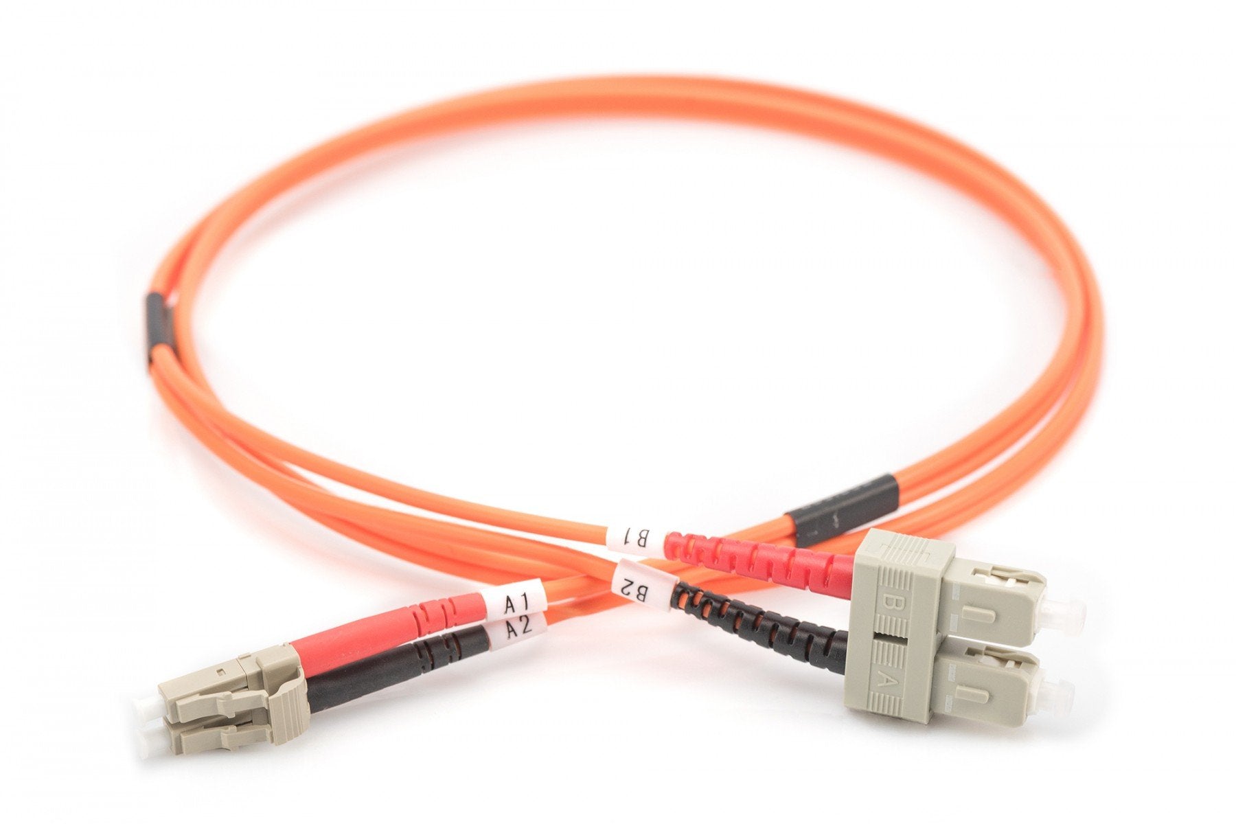 DIGITUS Câble de brassage multimode a fibre optique - LC / SC - 1 m - I-VH - OM2 - LC - SC