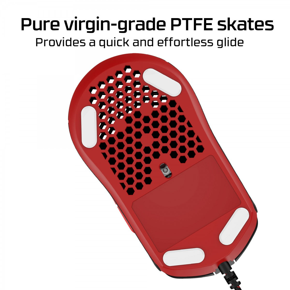 Souris de jeu HyperX Pulsefire Haste - USB avec fil - Pixart PAW 3335 16000 DPI 59g noir-rouge