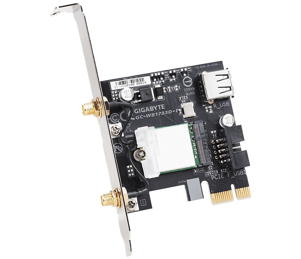 Gigabyte GC-WB1733D-I carte réseau Interne WLAN / Bluetooth 1733 Mbit/s