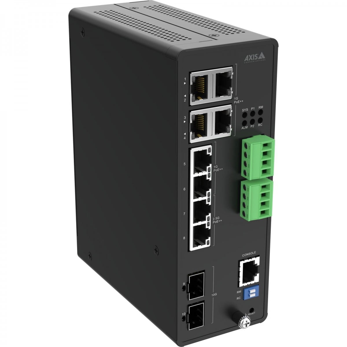 AXIS 02621-001 commutateur réseau géré 10G Ethernet (100/1000/10000) Alimentation par Ethernet (PoE) Noir