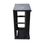 "Extralink szafa wisz 19\"" 15U 450mm d szklane czarna Rack monté sur le mur Noir"