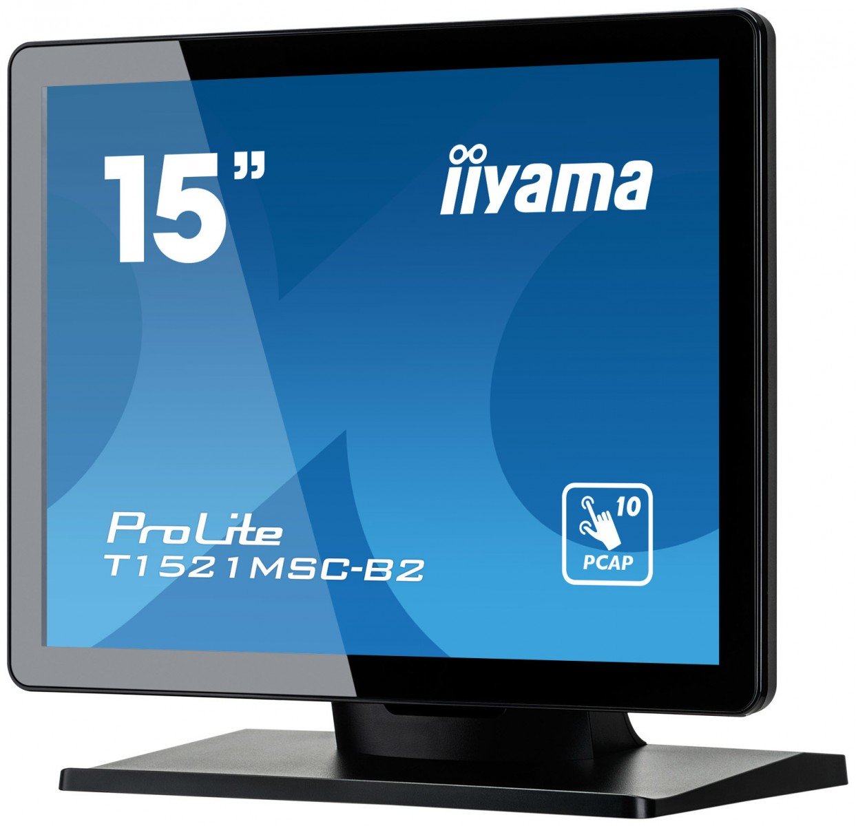 15" PCAP Bezel Free Front 10P Touch 1024