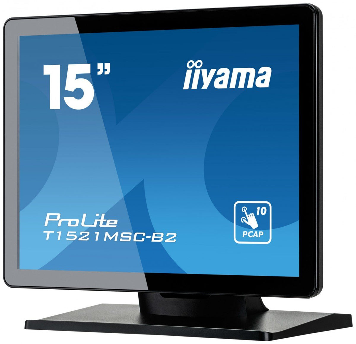 15" PCAP Bezel Free Front 10P Touch 1024