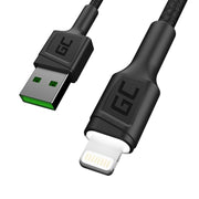 Green Cell KABGCSET06 câble Lightning 2 m Noir