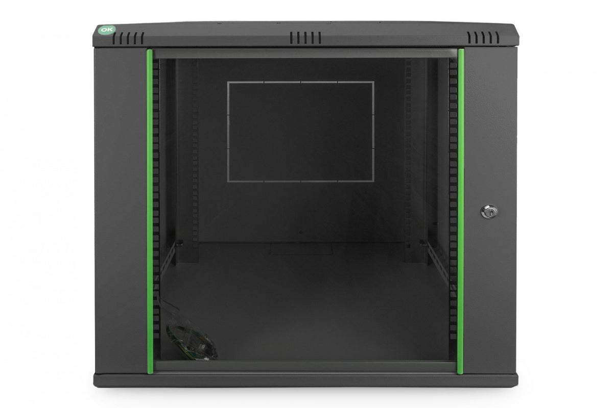 Digitus DN-19 12U-6/6-EC-SW étagere Rack monté sur le mur Noir