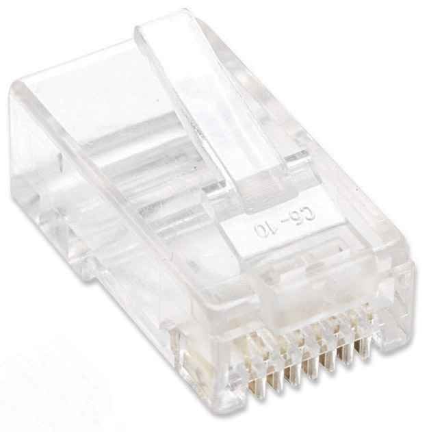 Intellinet 502399 - RJ-45 - Transparent - Polycarbonate - Cat5e - U/UTP (UTP) - Or