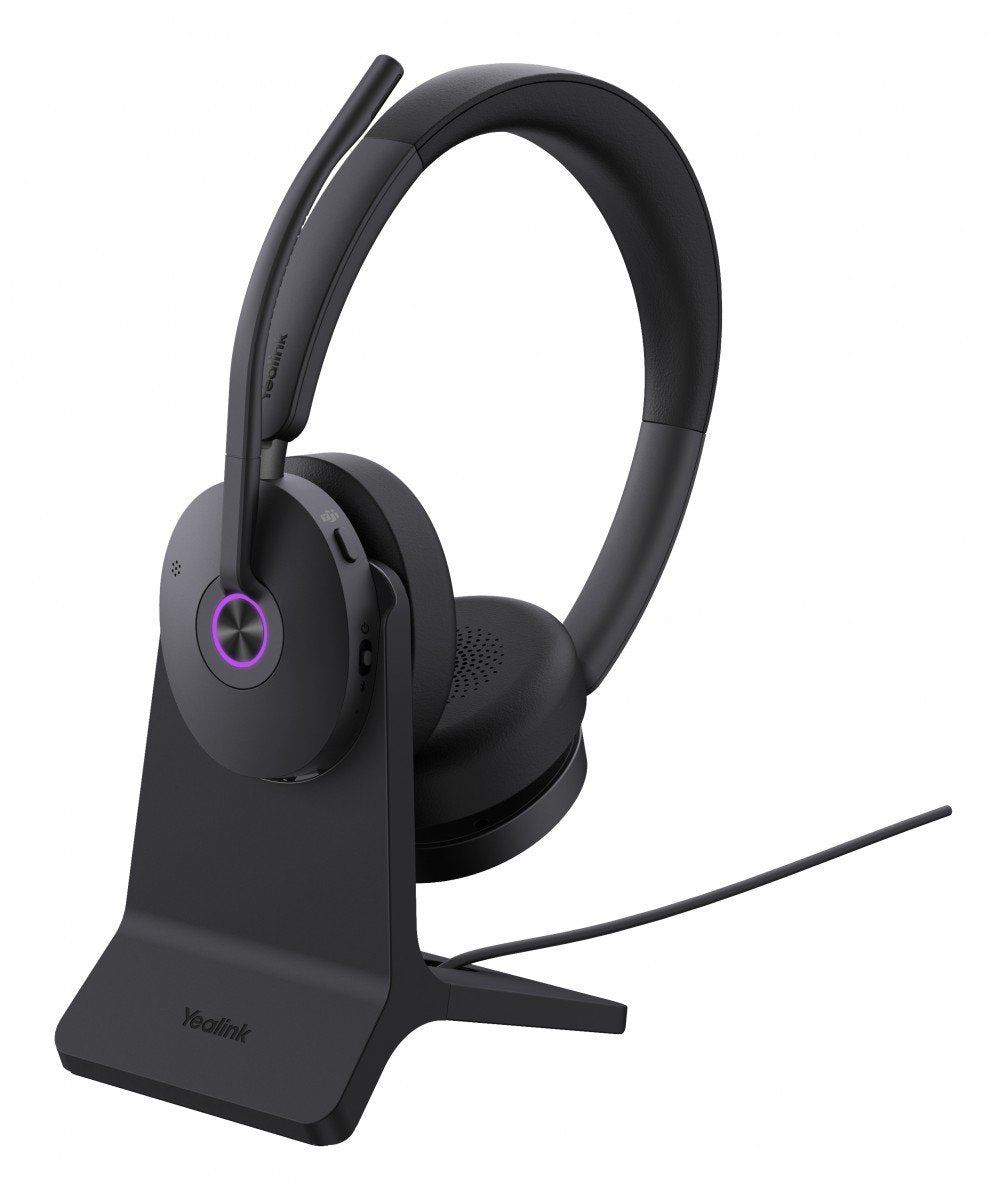 Yealink BH74 + Stand Teams USB-C/A Sans fil Arceau Bureau/Centre d'appels USB Type-C / USB Type-A Bluetooth Socle de chargement Noir